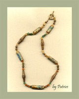 Clay and Brass Necklace