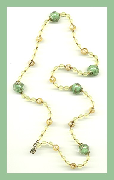 Modern Sommerso Beads Restrung