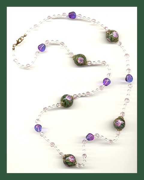 Modern Sommerso Beads Restrung